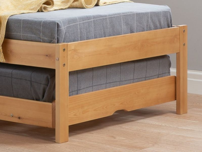 Birlea Buxton 3ft Single Wooden Guest Bed In Honey Pine