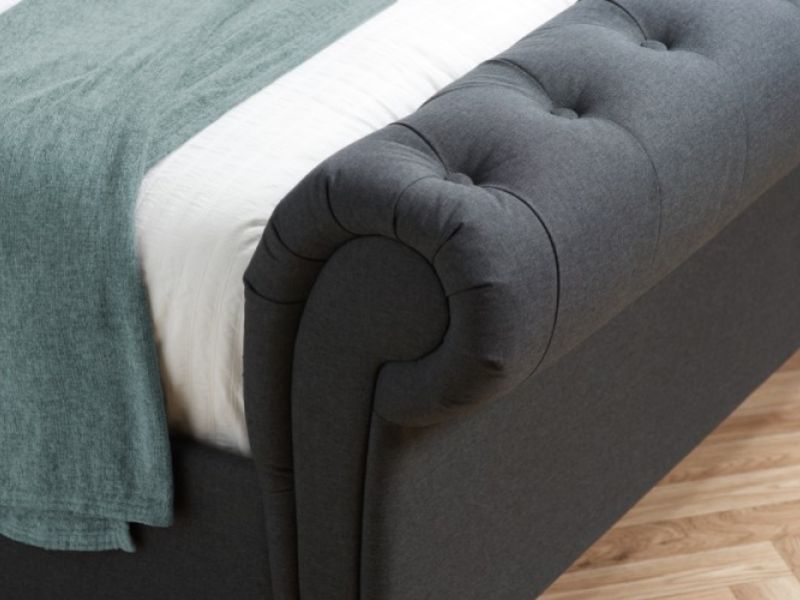 Birlea Castello 5ft Kingsize Charcoal Fabric Bed Frame