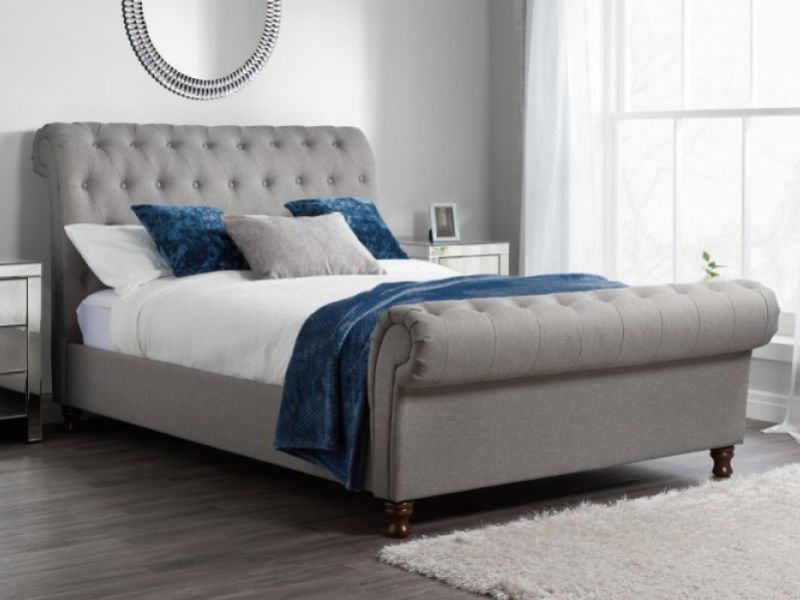 Birlea Castello 5ft Kingsize Grey Fabric Bed Frame