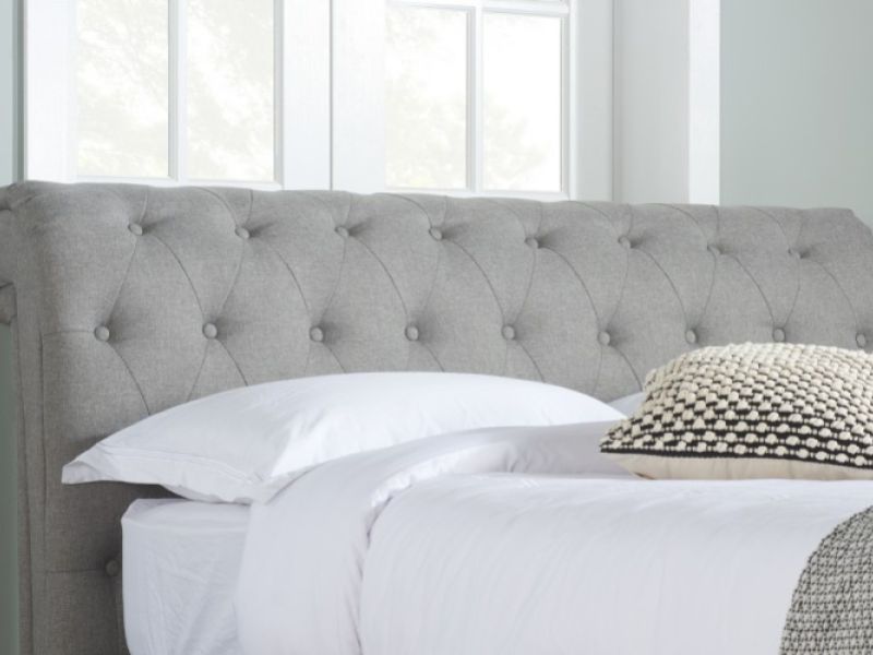 Birlea Castello 5ft Kingsize Grey Fabric Ottoman Bed Frame