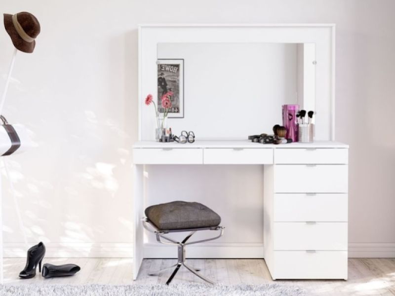 Birlea Chloe White Dressing Table With Mirror