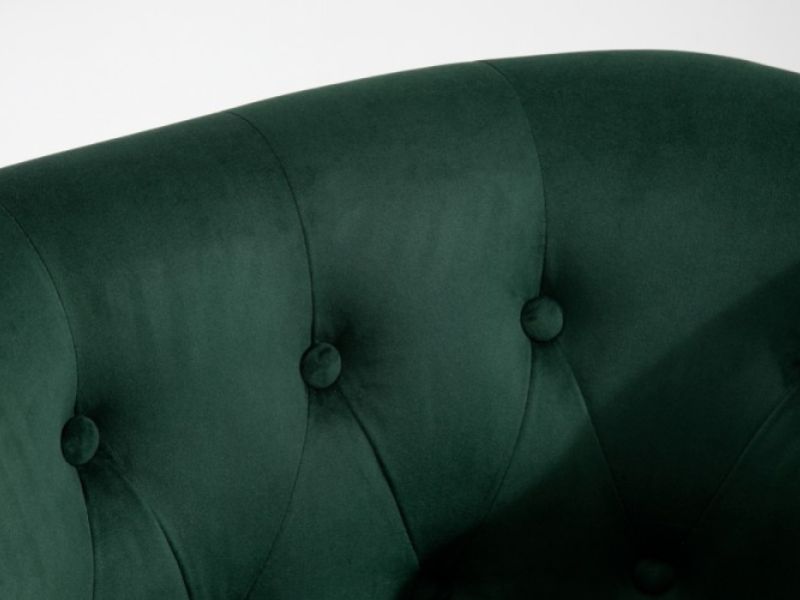 Birlea Freya Chair In Green Fabric