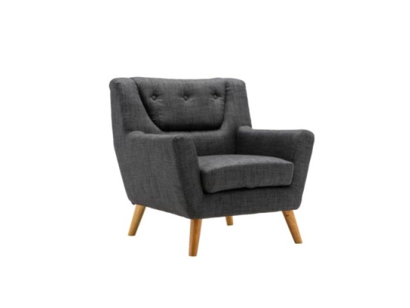 Birlea Lambeth Armchair In Grey Fabric