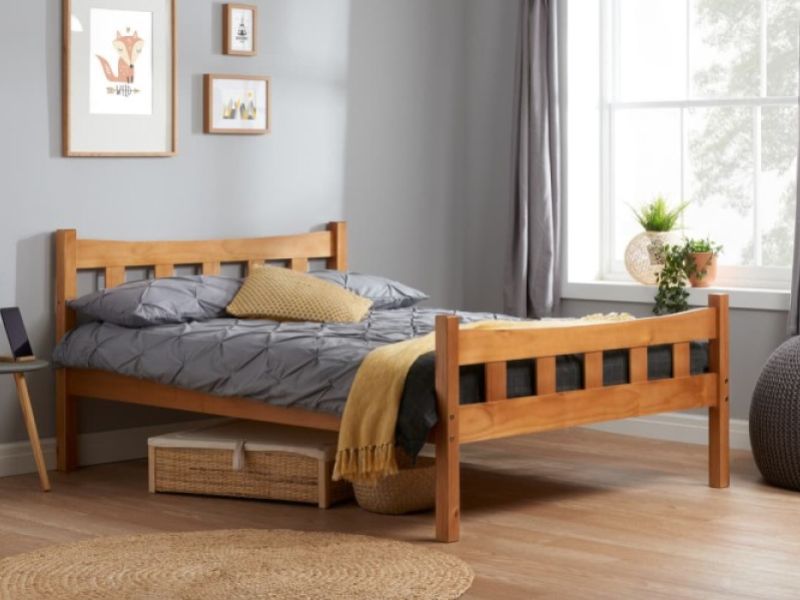 Birlea Miami 4ft6 Double Pine Wooden Bed Frame