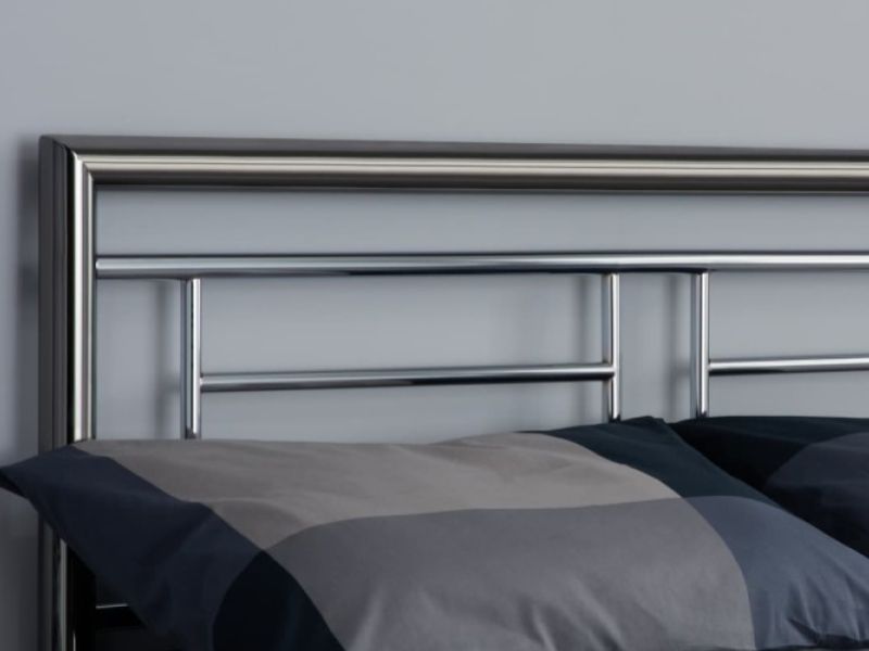 Birlea Montana Chrome and Nickel 4ft6 Double Metal Bed Frame