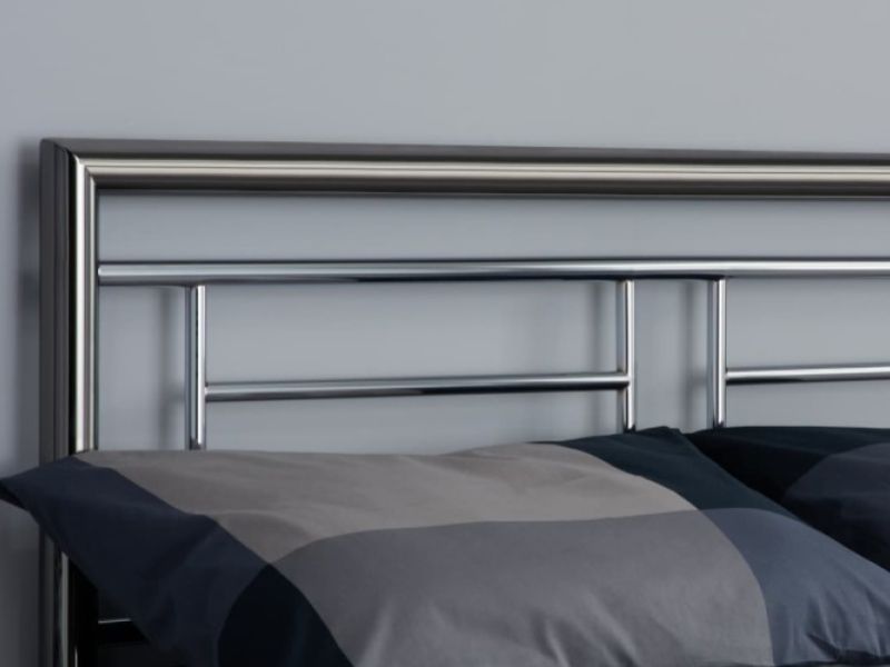 Birlea Montana Chrome and Nickel 5ft Kingsize Metal Bed Frame