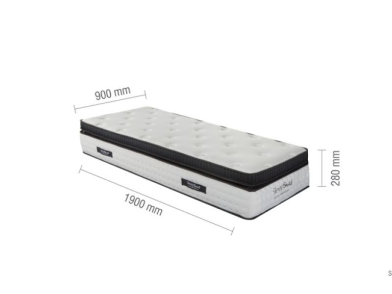Birlea Sleepsoul Serenity 1000 Pocket And Memory Foam 3ft Single Mattress