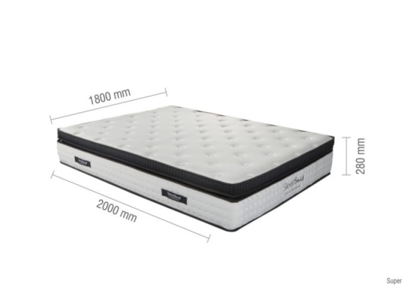 Birlea Sleepsoul Serenity 1000 Pocket And Memory Foam 6ft Super Kingsize Mattress