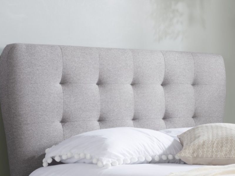 Birlea Stockholm 5ft Kingsize Grey Fabric Bed Frame