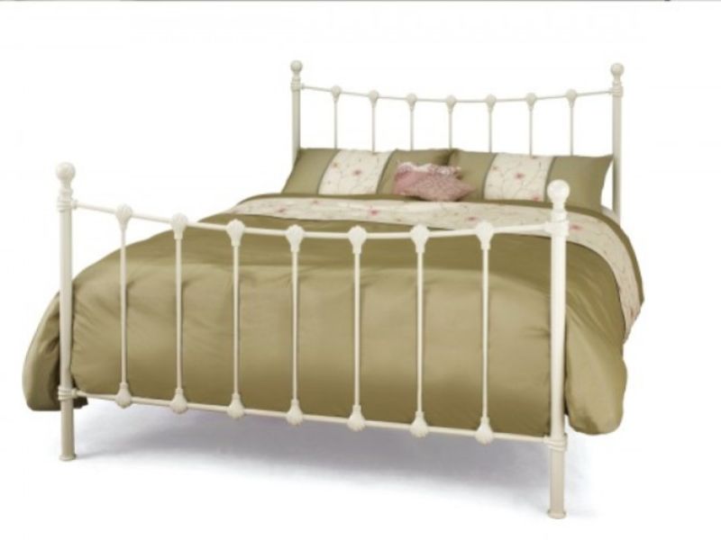 Serene Marseilles 6ft Super Kingsize Ivory Metal Bed Frame