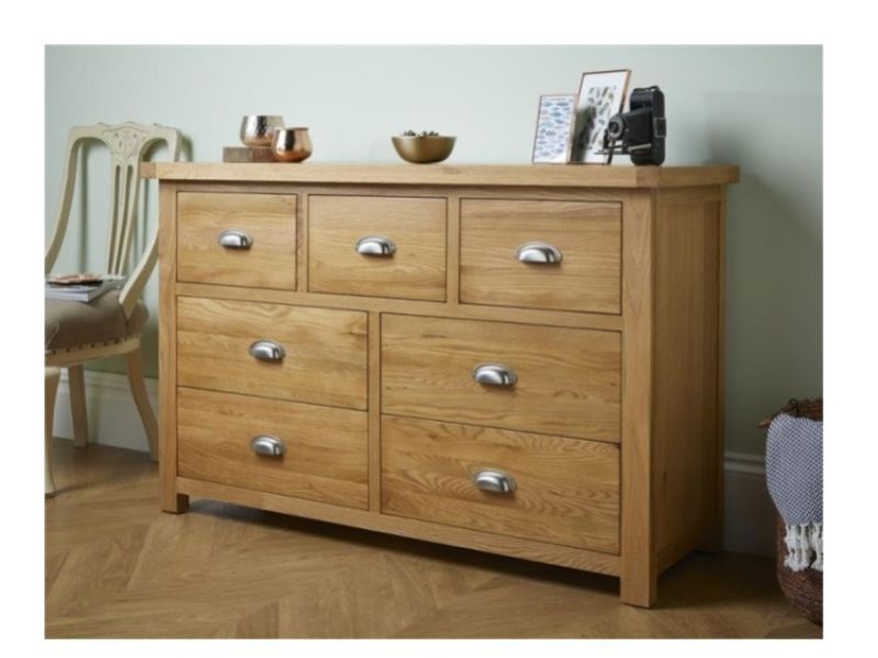 Birlea Woburn Oak 4 Plus 3 Drawer Chest