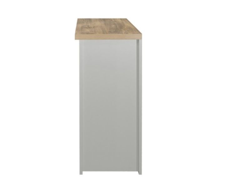 Birlea Highgate Grey And Oak Finish 2 Drawer Console Table