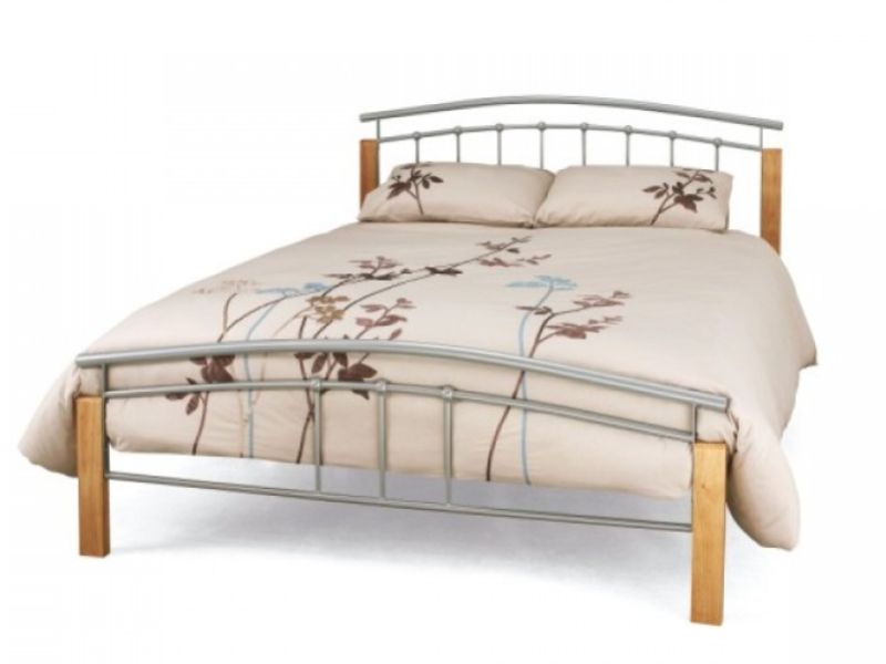 Serene Tetras 4ft6 Double Silver Metal Bed Frame