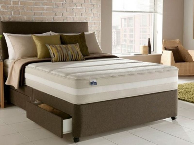 Silentnight Barcleona 4ft 6 Double 1200 Pocket Spring System with Latex Divan Bed