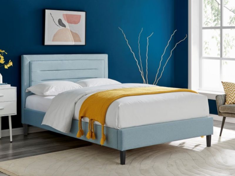 Limelight Picasso 3ft Single Duck Egg Blue Fabric Bed Frame