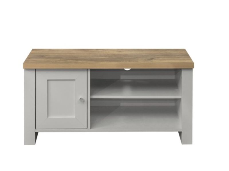 Birlea Highgate Grey And Oak Finish Small TV Unit