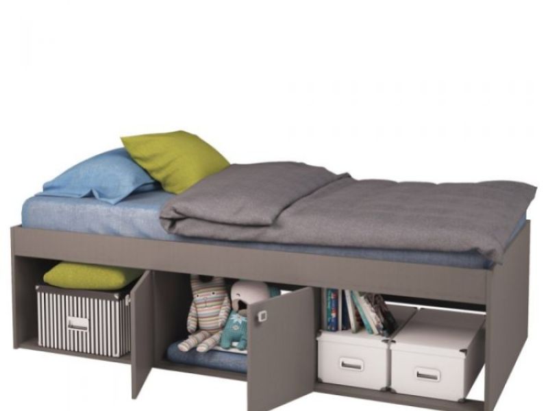 Kidsaw Arctic 3ft Single Grey Cabin Bed