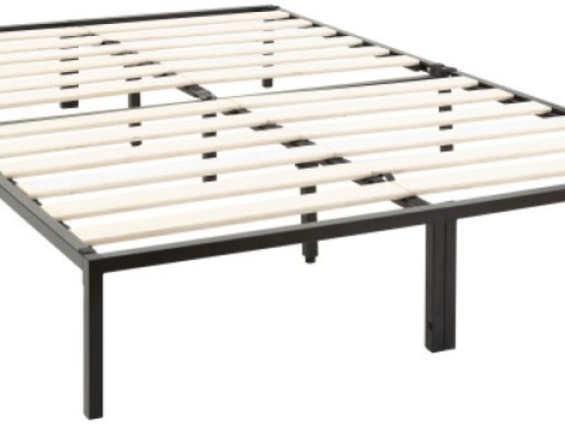 GFW Kore 4ft Small Double Black Metal Bed Frame