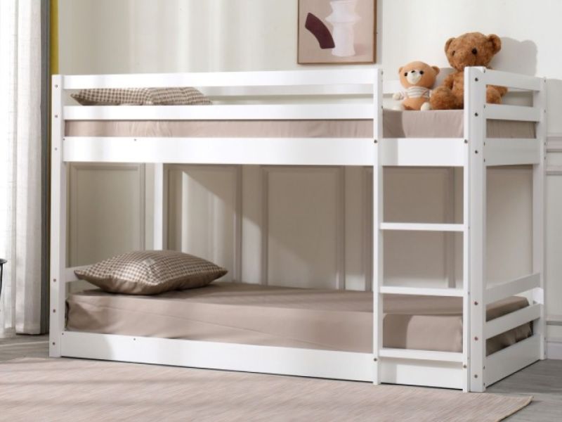 Flair Furnishings Spark Low Bunk Bed In White