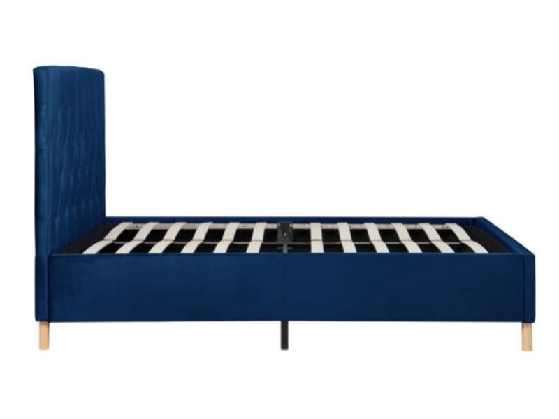 Birlea Loxley 4ft6 Double Blue Fabric Bed Frame