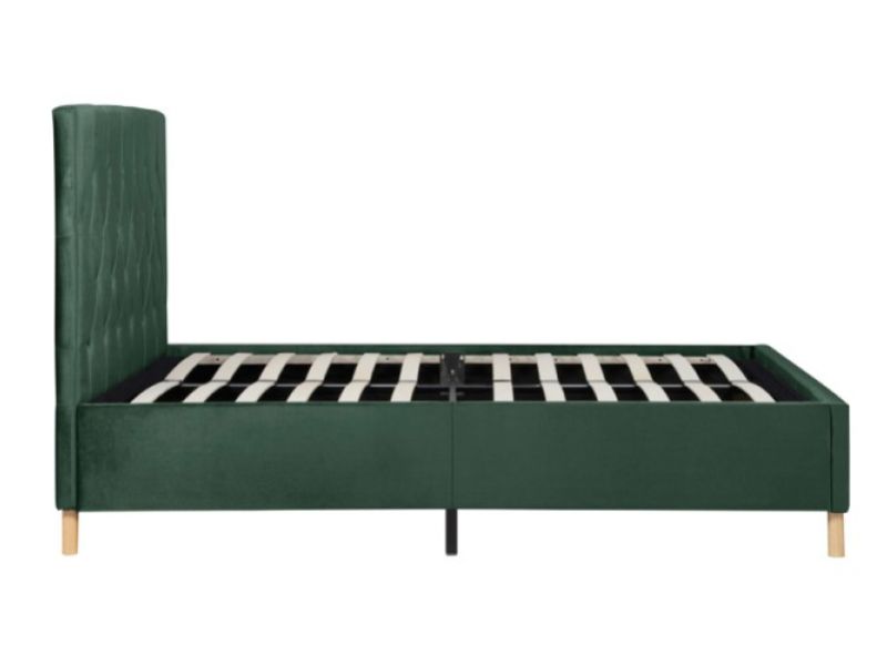 Birlea Loxley 5ft Kingsize Green Fabric Bed Frame