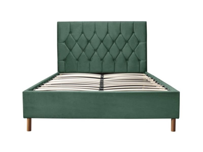 Birlea Loxley 5ft Kingsize Green Fabric Bed Frame