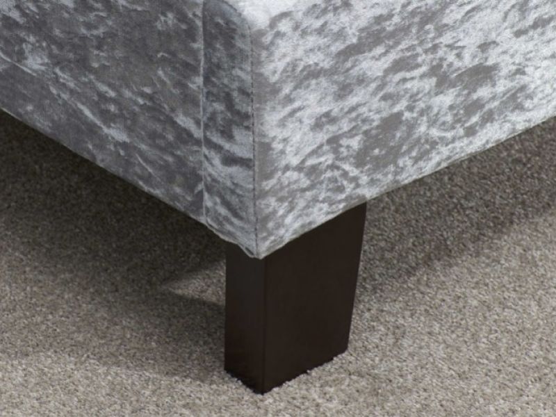 Birlea Berlin 3ft Single Steel Crushed Velvet Fabric Bed Frame
