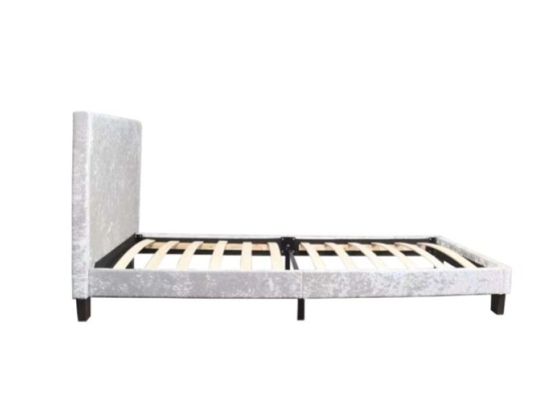 Birlea Berlin 3ft Single Steel Crushed Velvet Fabric Bed Frame