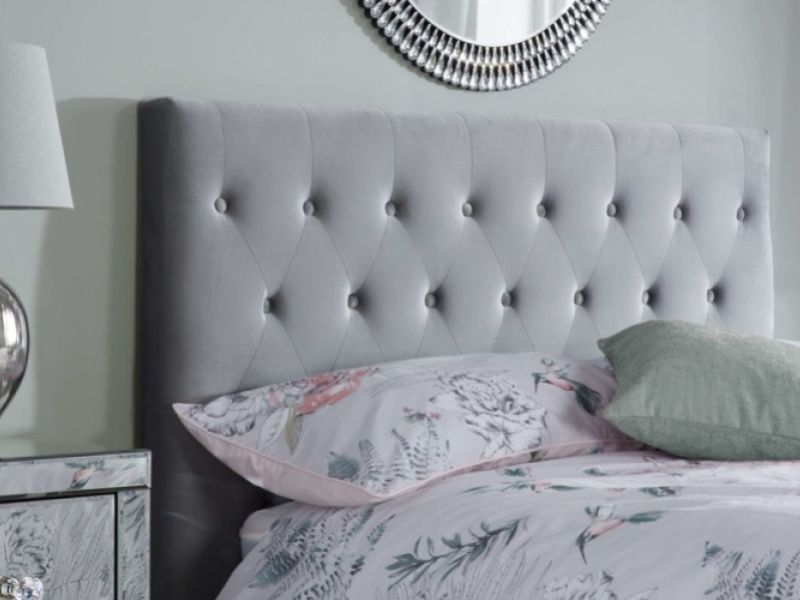 Birlea Cologne 5ft Kingsize Grey Fabric Bed Frame