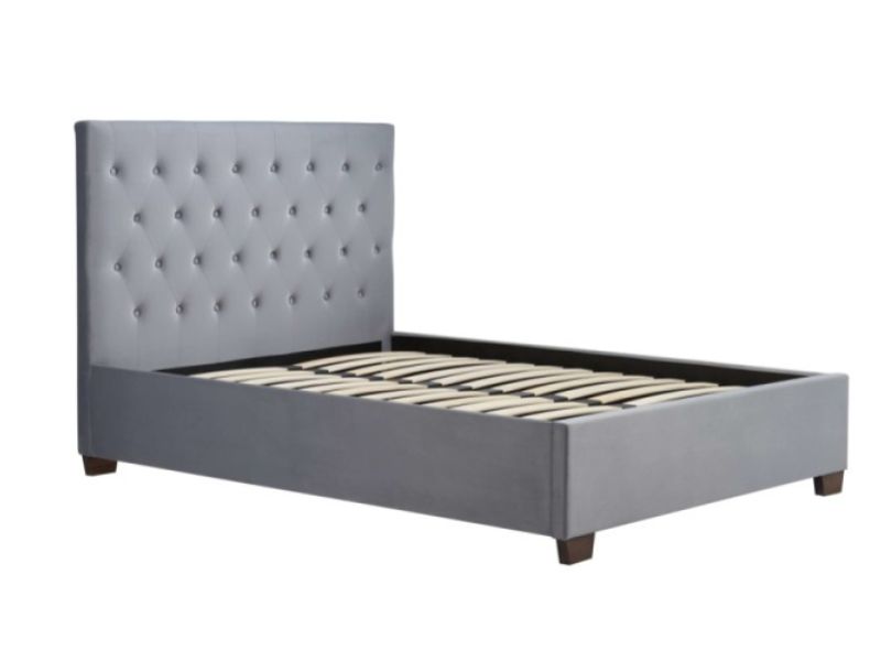 Birlea Cologne 5ft Kingsize Grey Fabric Bed Frame
