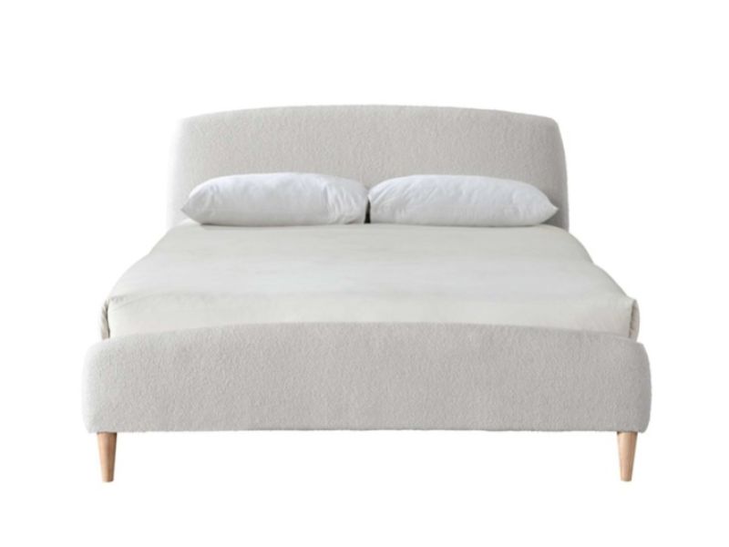 Birlea Otley 5ft Kingsize Dove Grey Teddy Fabric Bed Frame