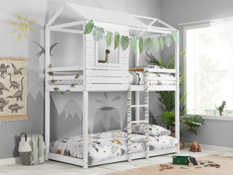 Birlea Adventure 3ft Single White Wooden Bunk Bed