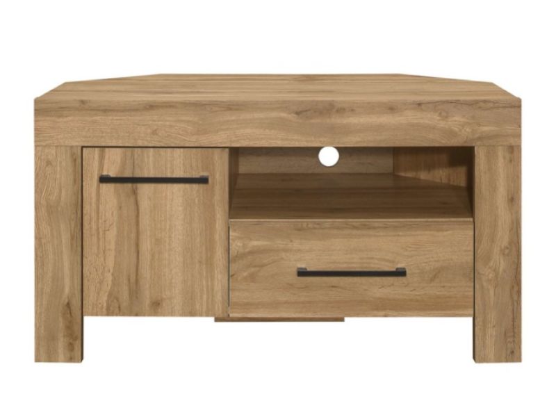 Birlea Compton Oak Finish Corner TV Unit