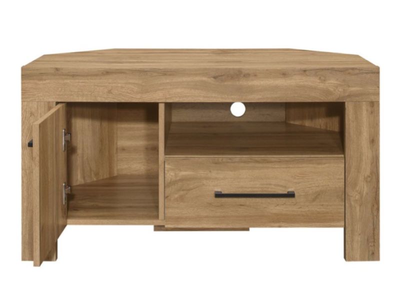 Birlea Compton Oak Finish Corner TV Unit