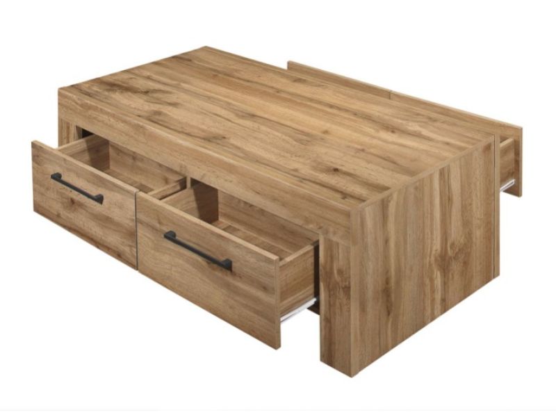 Birlea Compton Oak Finish 4 Drawer Coffee Table