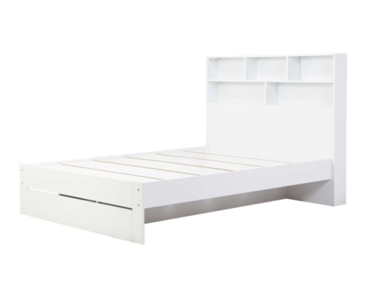 Birlea Alfie 5ft Kingsize White Storage Bed With Drawer