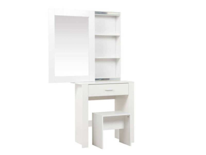 Birlea Evelyn White Dressing Table With Sliding Mirror