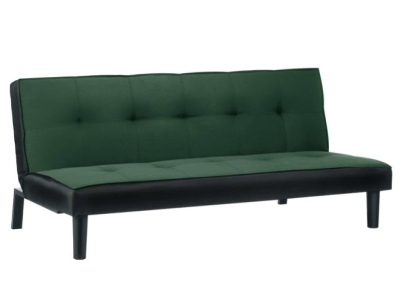 Birlea Aurora Green Velvet Fabric Sofa Bed