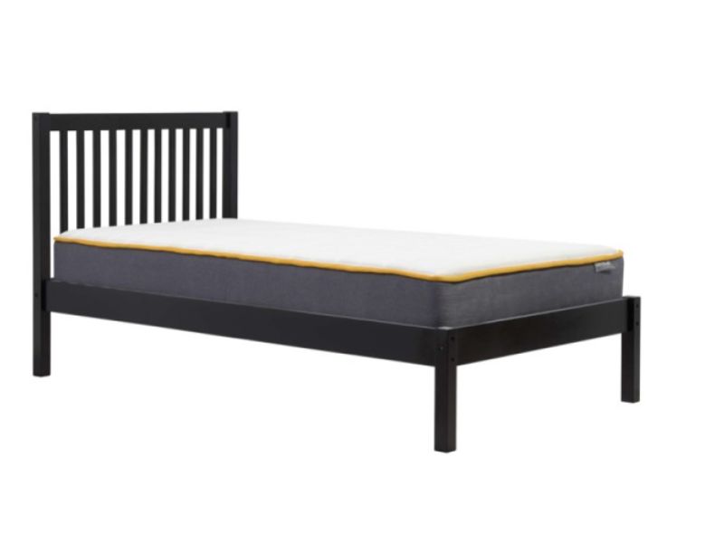Birlea Nova 3ft Single Black Wooden Bed Frame