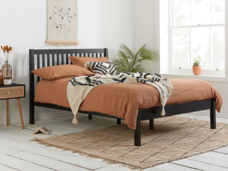 Birlea Nova 4ft6 Double Black Wooden Bed Frame