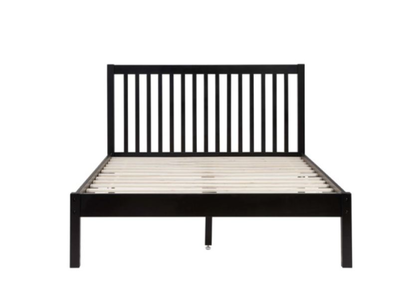 Birlea Nova 4ft Small Double Black Wooden Bed Frame