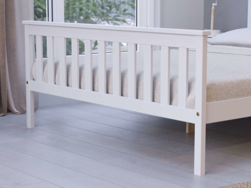 Birlea Oxford 4ft6 Double White Wooden Bed Frame