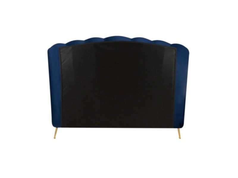 Birlea Lottie 4ft6 Double Midnight Blue Fabric Ottoman Bed Frame