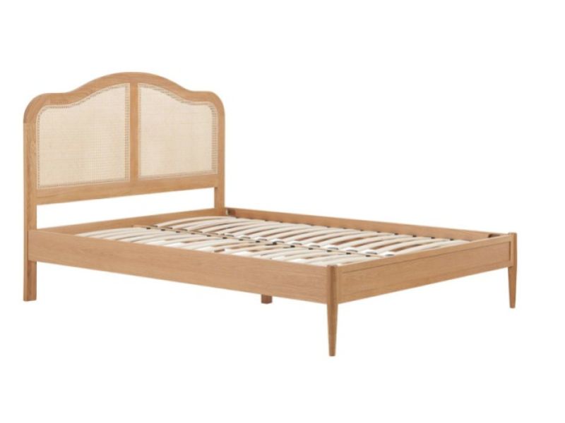 Birlea Leonie Oak And Rattan 5ft Kingsize Bed Frame