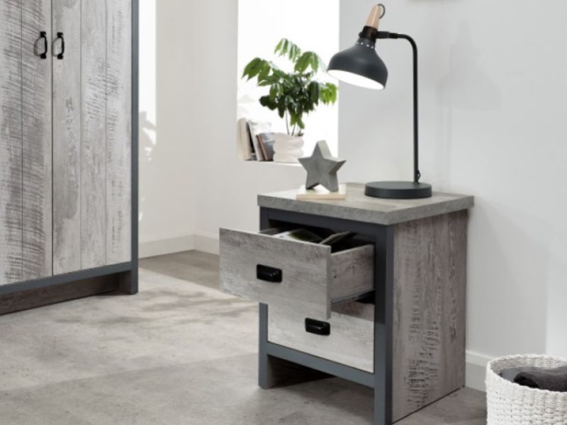 GFW Boston 4 Piece Bedroom Set In Grey