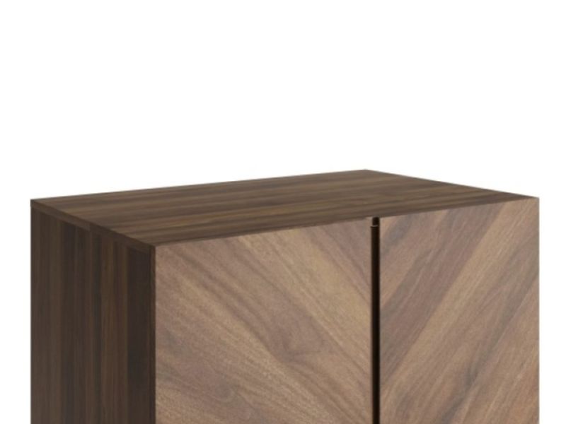 GFW Catania 2 Door 1 Drawer Wardrobe In Royal Walnut