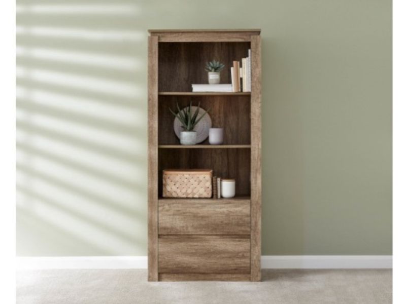 GFW Canyon Oak Effect Bookcase