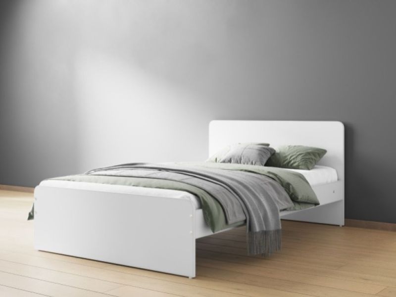 Flair Furnishings Wizard 4ft Small Double White Bed Frame
