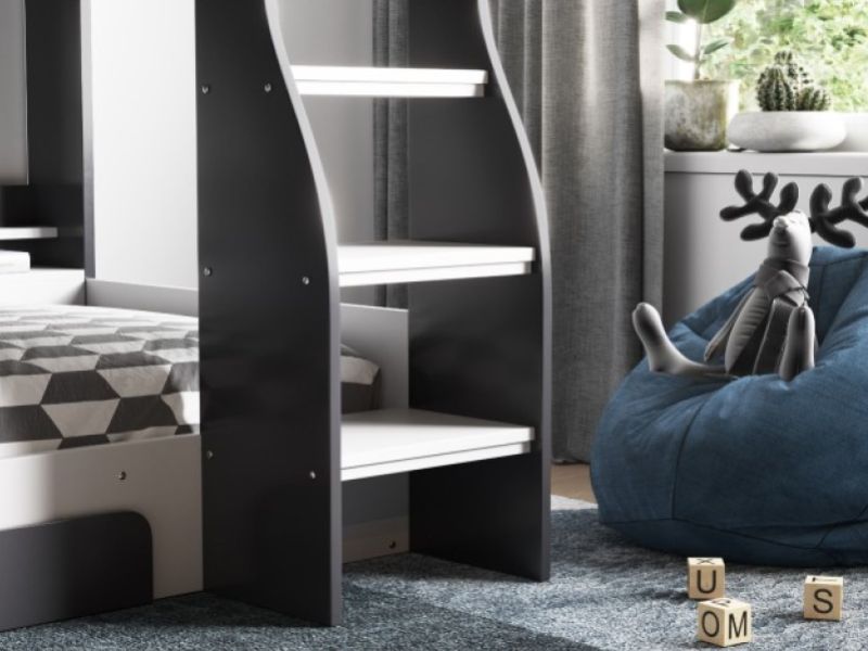 Flair Furnishings Flick Grey Bunk Bed