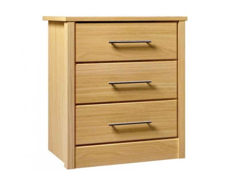 Kingstown Serena Oak 3 Drawer Wide Chest of Drawers